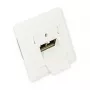 GoodConnections sieťová zásuvka Cat. 6, 2xRJ45, tienená, pod omietku, dizajnovo kompatibilná, vertikálny vstup kábla, perlová biela RAL 1013 (GC-N0025)