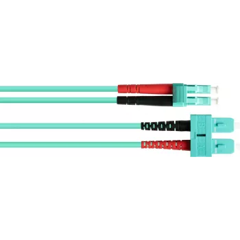 GoodConnections OM3 duplex multimode LWL patch kábel SC na LC, 50/125 µm, 1 m, LSZH aqua LW-801LS3