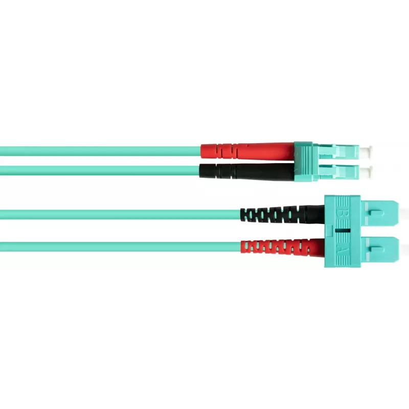 GoodConnections OM3 duplex multimode LWL patch kábel SC na LC, 50/125 µm, 1 m, LSZH aqua LW-801LS3