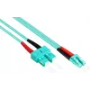 GoodConnections OM3 duplex multimode LWL patch kábel SC na LC, 50/125 µm, 1 m, LSZH aqua LW-801LS3