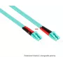 GoodConnections OM3 duplex multimode LWL patch kábel SC na LC, 50/125 µm, 1 m, LSZH aqua LW-801LS3