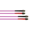 GoodConnections OM4 ST na ST multimode duplex LWL patch kábel, 7,5m, LSZH, fialová LW-8075ST4