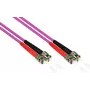 GoodConnections OM4 ST na ST multimode duplex LWL patch kábel, 7,5m, LSZH, fialová LW-8075ST4