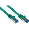 GoodConnections RNS® Cat. 6A S/FTP bezhalogénový patch kábel s ochranou západky, 3 m, zelený