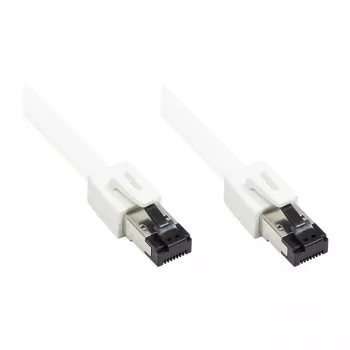 GoodConnections RNS® Cat.8.1 S/FTP patch kábel, PiMF, LSZH, 2000MHz, 40Gbit/s, biela, 0,5m
