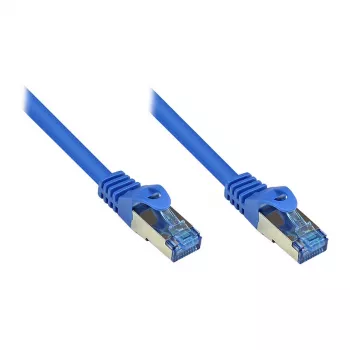 GoodConnections RNS® patch kábel s ochranou proti zlomeniu, Cat.6A, S/FTP, PiMF, bezhalogénový, 500MHz, modrá, 2m