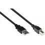 GoodConnections USB 2.0 kábel A na B konektor samec, 3m, čierny 2510-3OFS