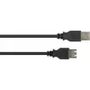 GoodConnections USB 2.0 predlžovací kábel Type-A samec na samica, čierny, 0,3 m