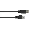 GoodConnections USB 3.0 predlžovací kábel – A konektor samec na A konektor samica, 1,8 m, čierny (2711-S02)