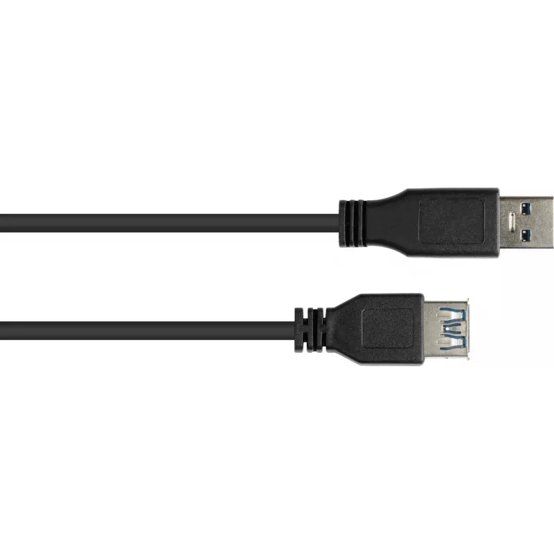 GoodConnections USB 3.0 predlžovací kábel – A konektor samec na A konektor samica, 1,8 m, čierny (2711-S02)