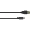 GoodConnections USB-OTG adaptérový kábel, Micro-USB Type-B konektor samec na USB Type-A konektor samica, USB 2.0, 0,1 m, čierny