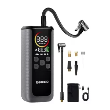 GOOLOO GT160 Dual hustilka pneumatík | 12V DC, 150 PSI, digitálny displej, 70 L/min, auto-stop, LED pracovné svetlo
