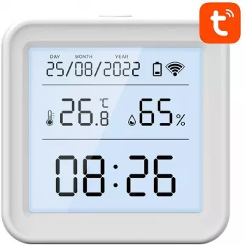 Gosund S6 smart Wi-Fi senzor teploty a vlhkosti vzduchu s LCD displejom, kompatibilný s Tuya