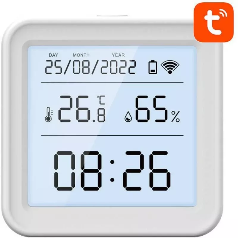 Gosund S6 smart Wi-Fi senzor teploty a vlhkosti vzduchu s LCD displejom, kompatibilný s Tuya