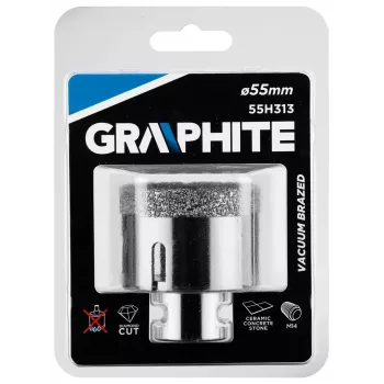 Graphite 55H313 19-dielna sada HSS-R špirálových vrtákov s kufríkom, 1-10 mm, DIN 338, čierne oxidované