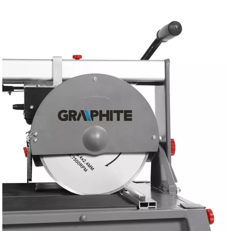 Graphite 59G892 elektrická rezačka na dlaždice 1500W, 250mm kotúč, 1200mm dĺžka rezu, stôl 1230x460mm