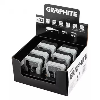 GRAPHITE Display Box 6 x 56T557 32-dielna sada bitov s magnetickým držiakom