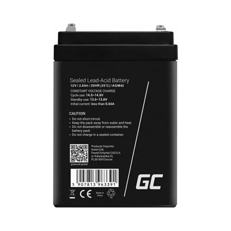 Green Cell AGM25 uzavretá olovená batéria 75Ah 12V