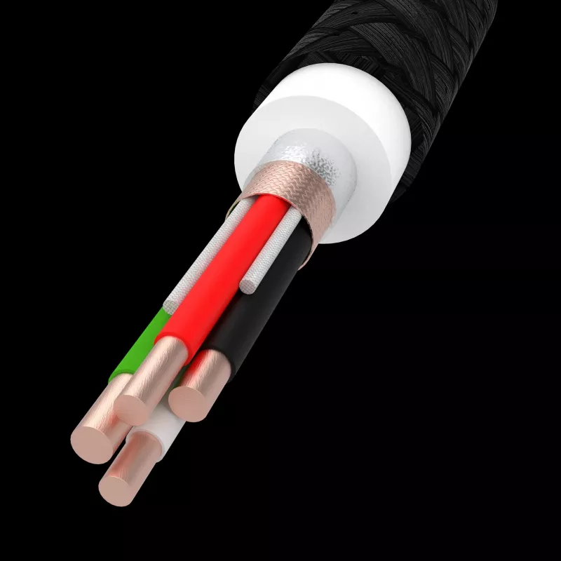 Green Cell GC PowerStream USB Type-C samec na Type-C samec kábel rýchleho nabíjania 2m čierny
