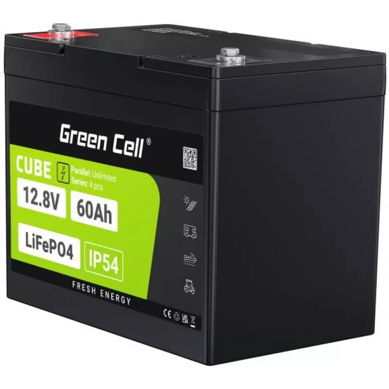 Green Cell LFPGC12V60AH UPS batéria lítium-železofosfátová (LiFePO4) 12,8 V 60 Ah