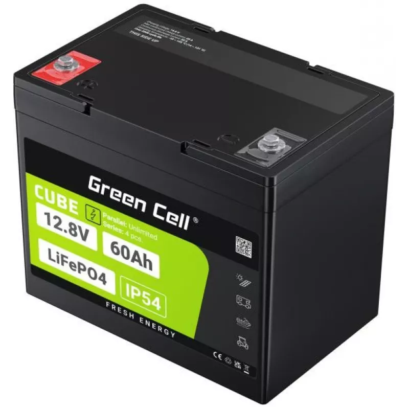 Green Cell LFPGC12V60AH UPS batéria lítium-železofosfátová (LiFePO4) 12,8 V 60 Ah