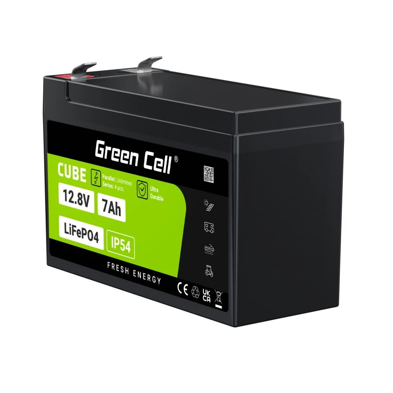 Green Cell LFPGC12V7AH UPS batéria lítium-železofosfátová (LiFePO4) 12,8 V 7 Ah