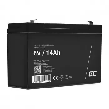 Green Cell náhradná batéria AGM34 6V 14Ah AGM vláknitý olovený akumulátor