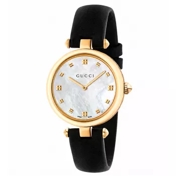 GUCCI G-Frame dámske quartz hodinky YA141404 32mm nerezová oceľ mesh