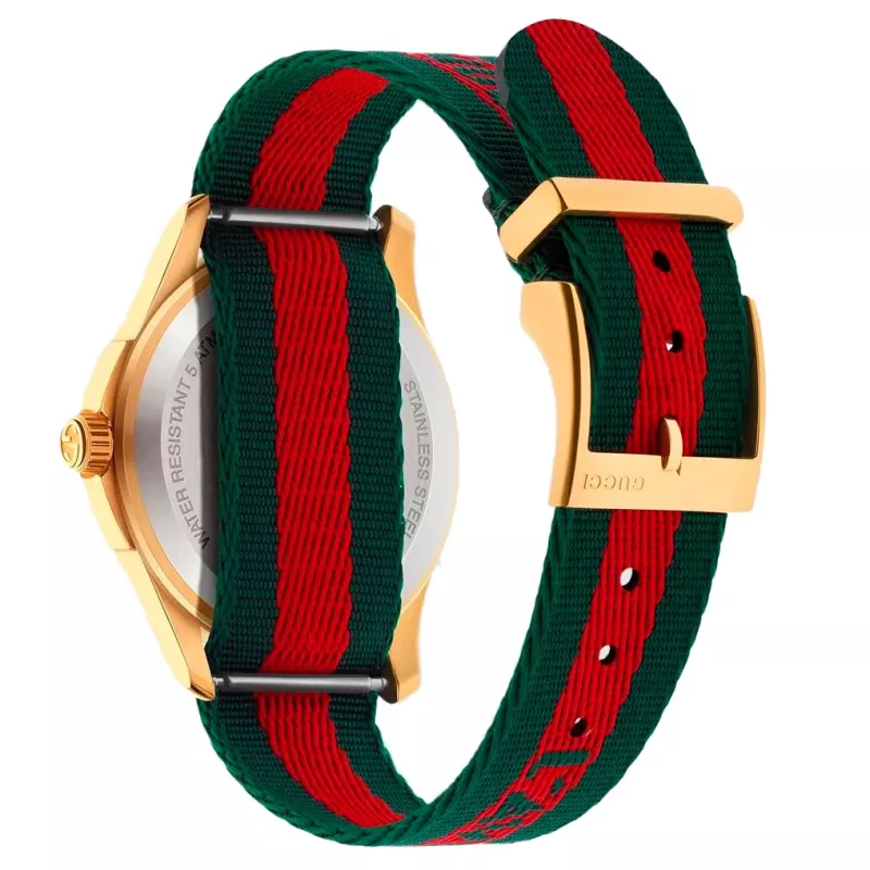 GUCCI G-Timeless unisex hodinky YA126487B 38mm nerezová oceľ strieborný ciferník