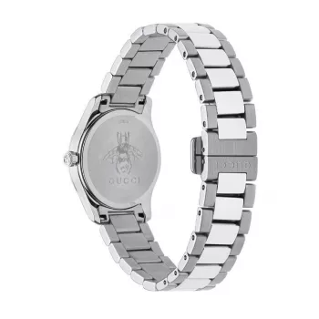 GUCCI G-Timeless dámske quartzové hodinky YA126595 27 mm nerezová oceľ strieborný ciferník