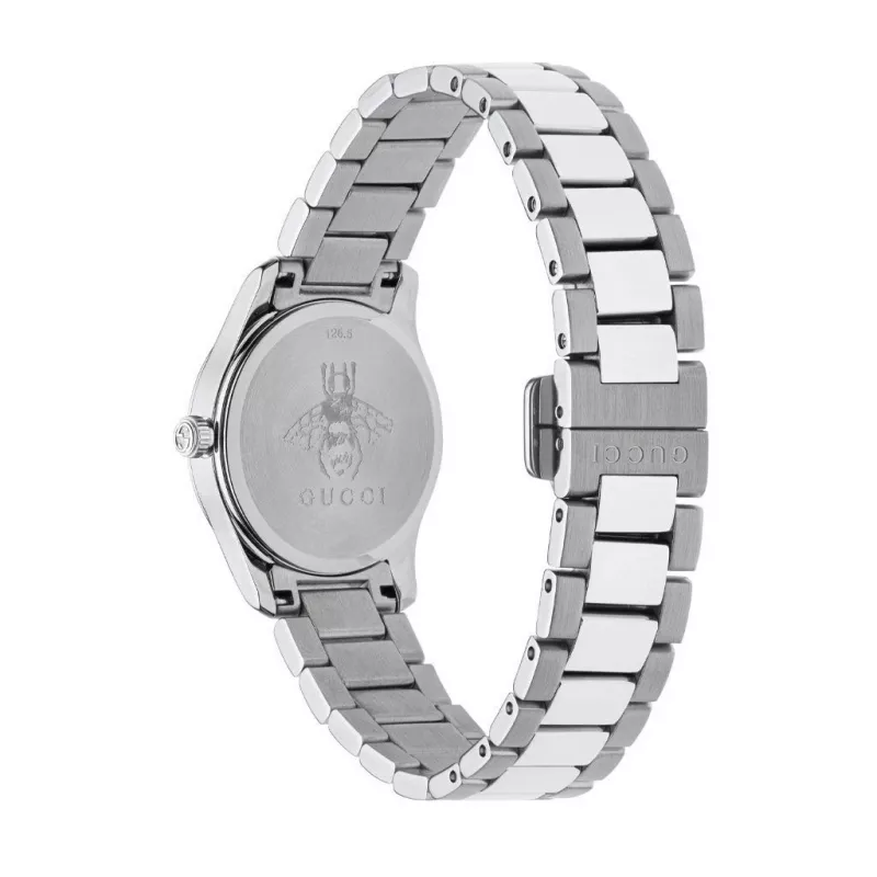 GUCCI G-Timeless dámske quartzové hodinky YA126595 27 mm nerezová oceľ strieborný ciferník