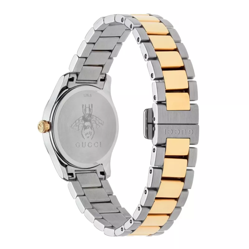 GUCCI G-Timeless dámske hodinky YA126596 27 mm nerezová oceľ strieborný ciferník