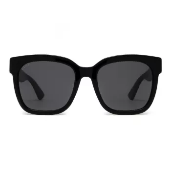 GUCCI GG0034SN-001 dámske hranaté slnečné okuliare 54/20/140 mm čierny acetát sivé nylon UV400