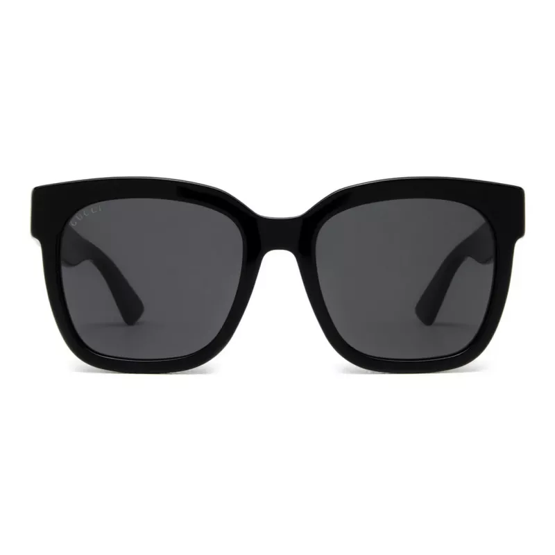 GUCCI GG0034SN-001 dámske hranaté slnečné okuliare 54/20/140 mm čierny acetát sivé nylon UV400