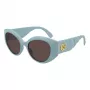 GUCCI GG0809S-004 dámske slnečné okuliare - čierny acetátový rám, sivé sklá, 51 mm