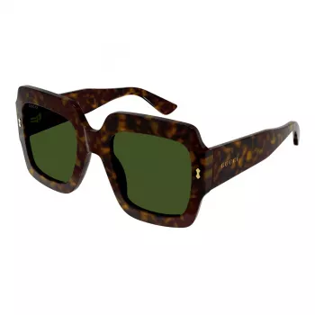 Gucci GG1111S-002 dámske slnečné okuliare čierna sivá hranaté acetát 54mm