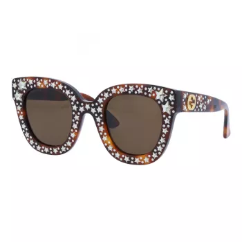 GUCCI dámske GG0116S-003 Cat-Eye slnečné okuliare Havana Brown Gradient 49mm