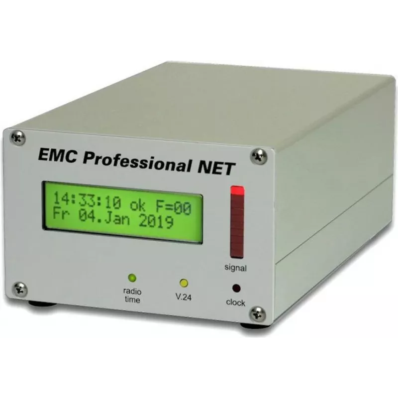 GUDE 3001 EMC Professional Časový server s integrovanými rádiovými hodinami DCF77 pre priemyselné prostredie