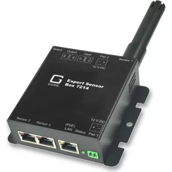 GÜDE 7214-11 Expert Sensor Box teplota 2x senzorový vstup 1x reléový výstup 1x IO vstup PoE