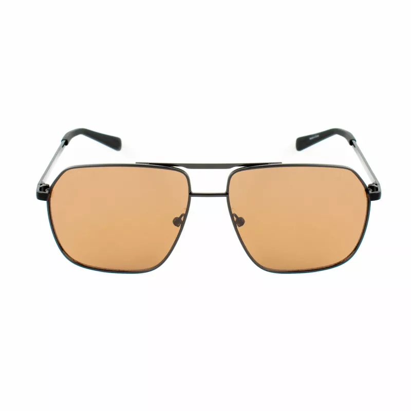 GUESS GF00060-6001E pánske obdĺžnikové slnečné okuliare čierne smoke tón 60/13/140 mm