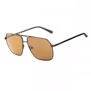 GUESS GF00060-6001E pánske obdĺžnikové slnečné okuliare čierne smoke tón 60/13/140 mm
