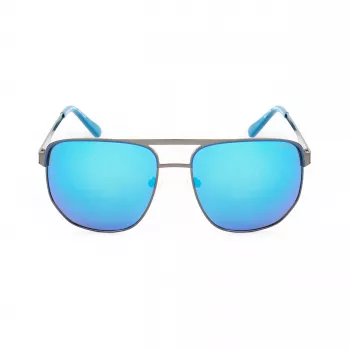 Guess GF00061-6106X pánske slnečné okuliare, čierny rám, sivé sklá, 61 mm