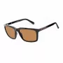 GUESS GF00062-5901E pánske slnečné okuliare, hranaté – čierny rám, sivé sklá, 59 mm