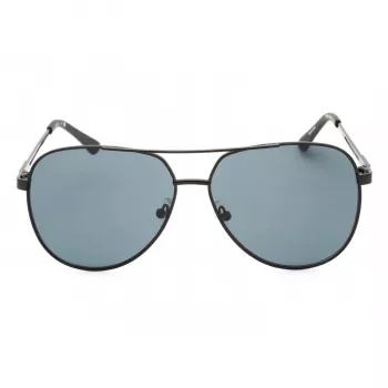 GUESS GF0231-02A pánske obdĺžnikové slnečné okuliare - čierny rám sivé sklá 58mm