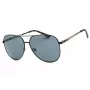 GUESS GF0231-02A pánske obdĺžnikové slnečné okuliare - čierny rám sivé sklá 58mm