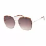 GUESS GF0410-5932F dámske slnečné okuliare, hranaté - lesklý čierny rám, smoke gradientové sklo, 59 mm
