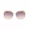 GUESS GF0410-5933F dámske slnečné okuliare - lesklý čierny rám, gradient smoke šošovky, 59 mm