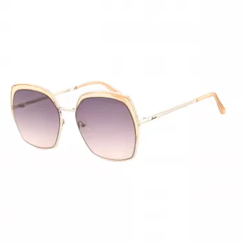 GUESS GF0410-5933F dámske slnečné okuliare - lesklý čierny rám, gradient smoke šošovky, 59 mm