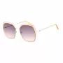 GUESS GF0410-5933F dámske slnečné okuliare - lesklý čierny rám, gradient smoke šošovky, 59 mm