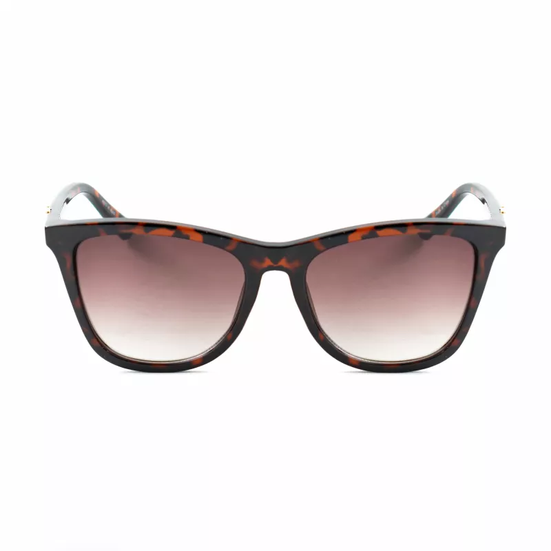 GUESS GF0421-5552F dámske cat eye slnečné okuliare, dark Havana, hnedé gradientové sklá, 55/17/140 mm